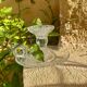 Glass hand candle holders
