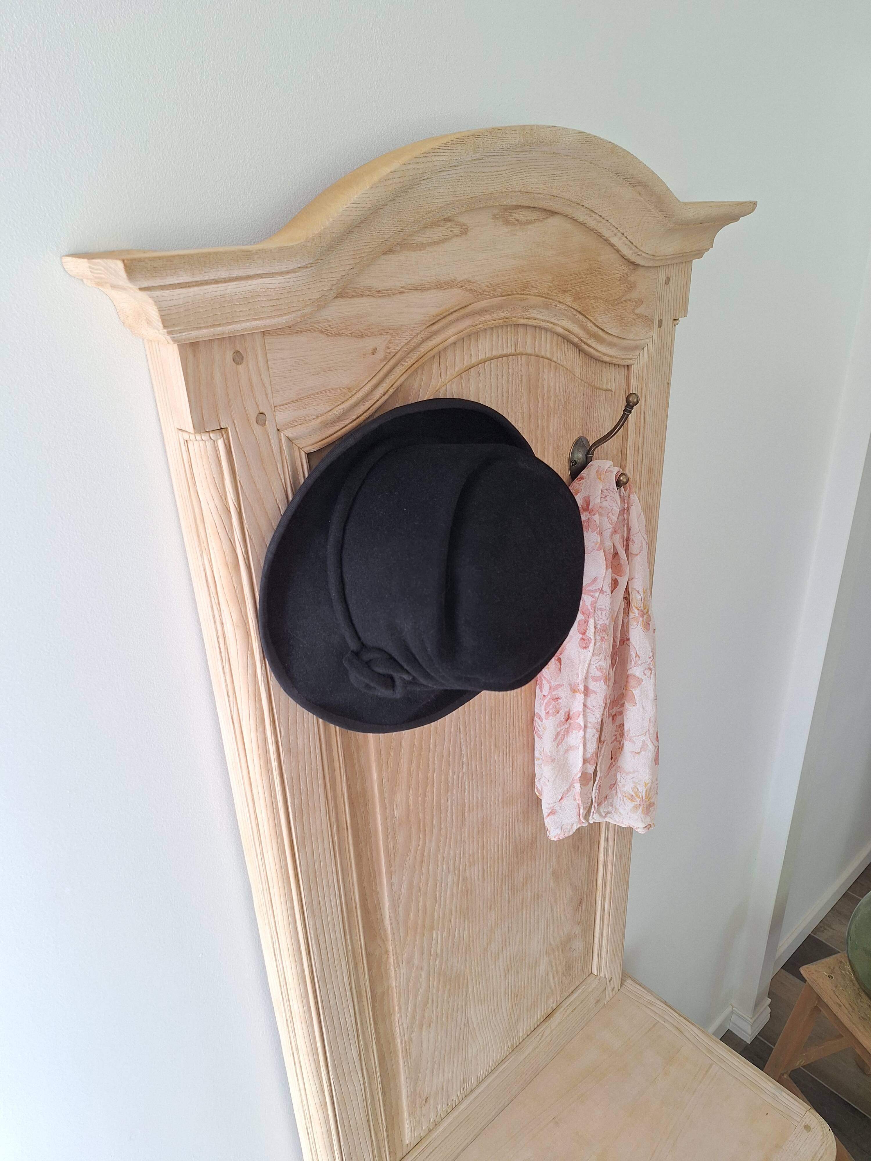 Restored antique oak entrance wardrobe