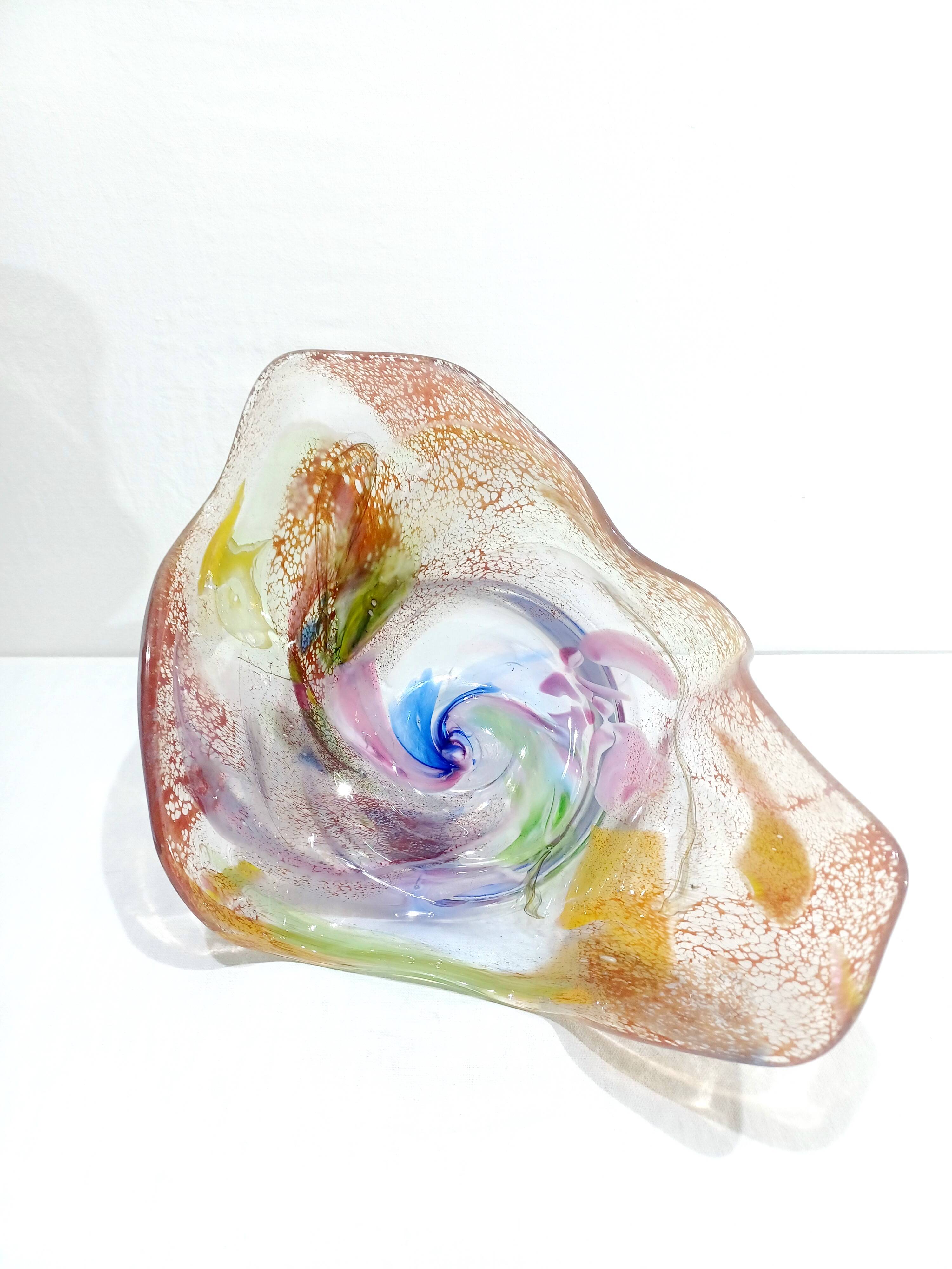 Coupe en verre soufflé Murano