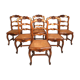 Lot 6 canned chairs