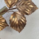 Design wall lamp in gold metal
