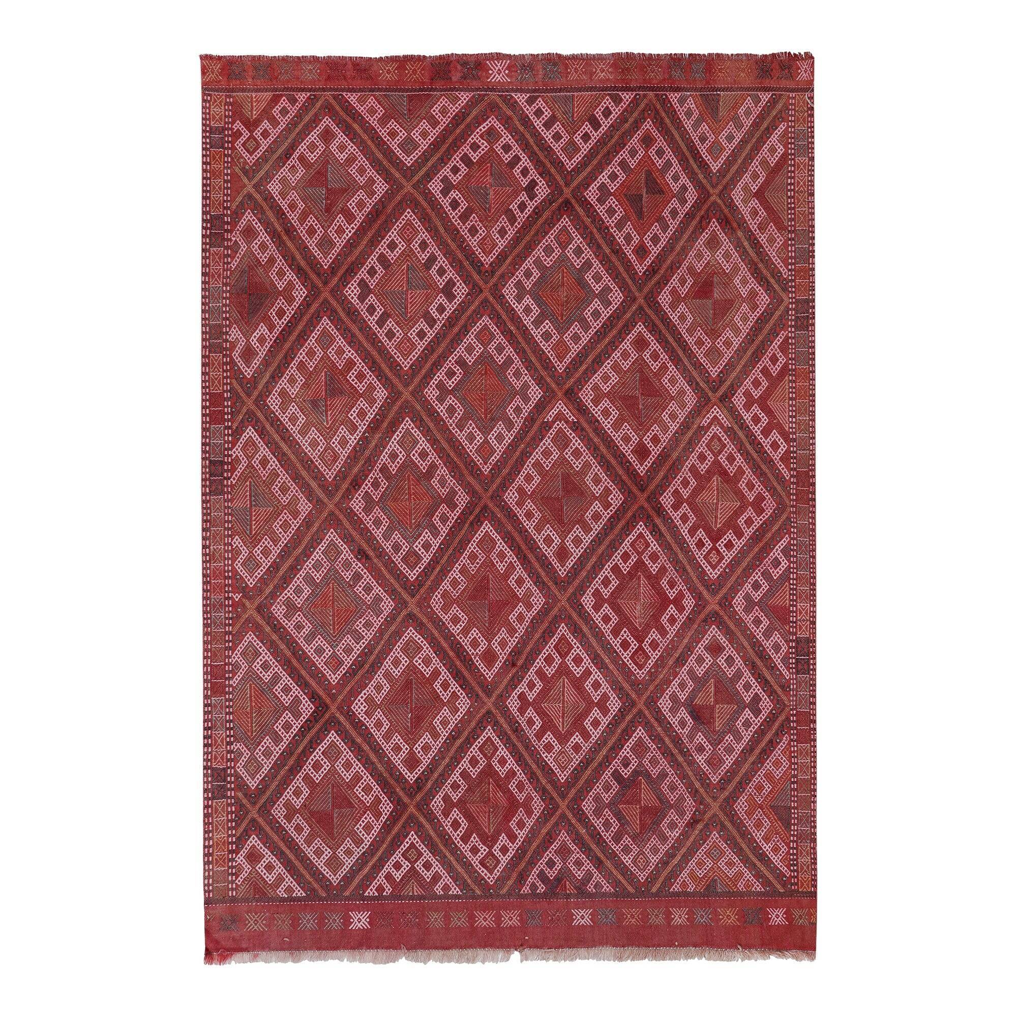 Vintage Turkish kilim, handwoven, 153x246 cm.