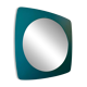 Vintage wooden wall mirror – dark green, 1970s