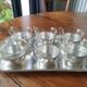 Silver coffee set and glass schott mainz 1970