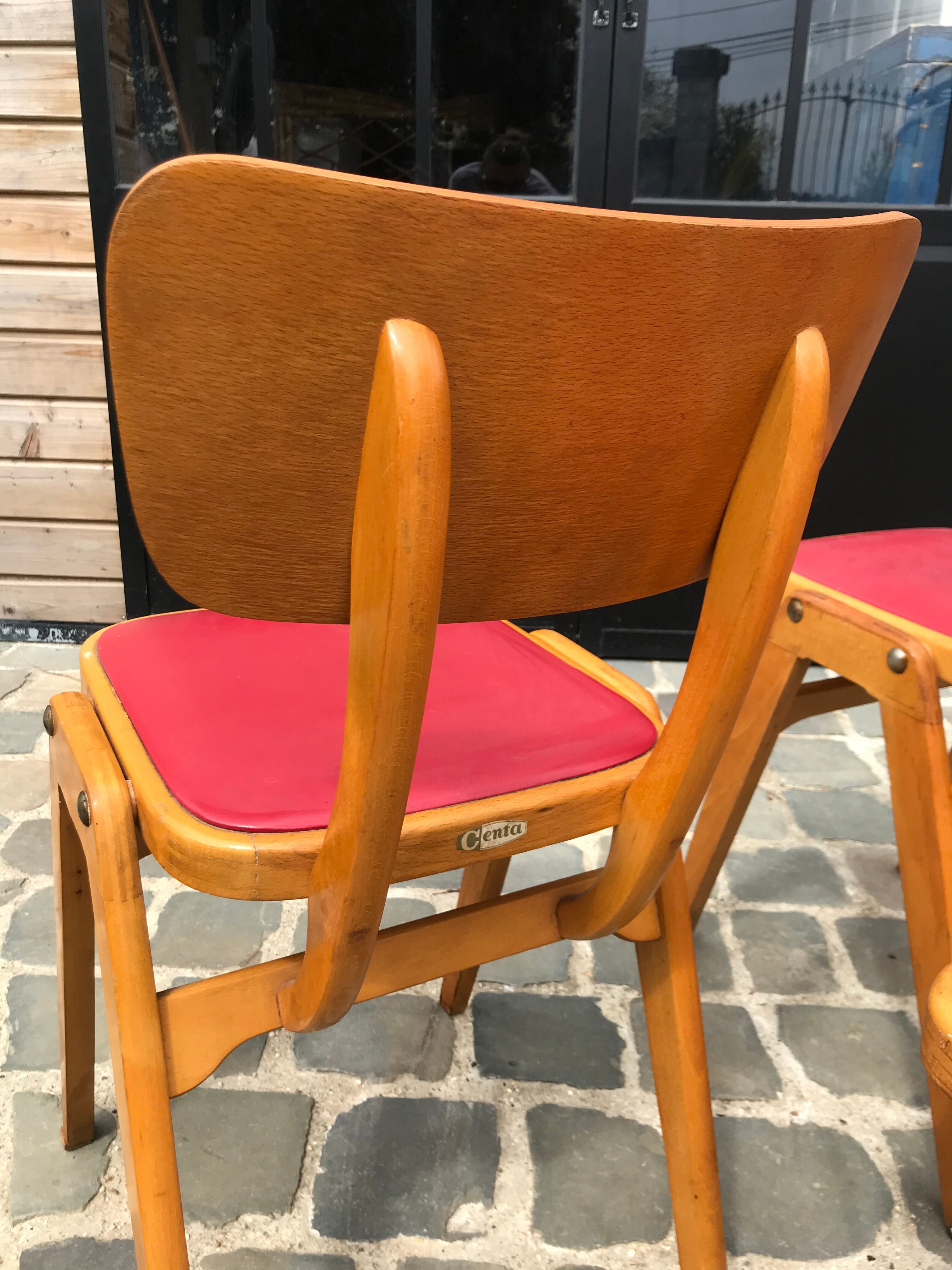 Red centa chairs