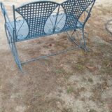 Large wrought iron rocking chair