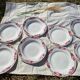 Lot of 4+4 vintage Ceranord St Amand "Roubaix" plates in perfect condition.