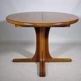 Scandinavian Solid Wood Teak Dining Table 1960s