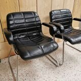 Leather armchairs