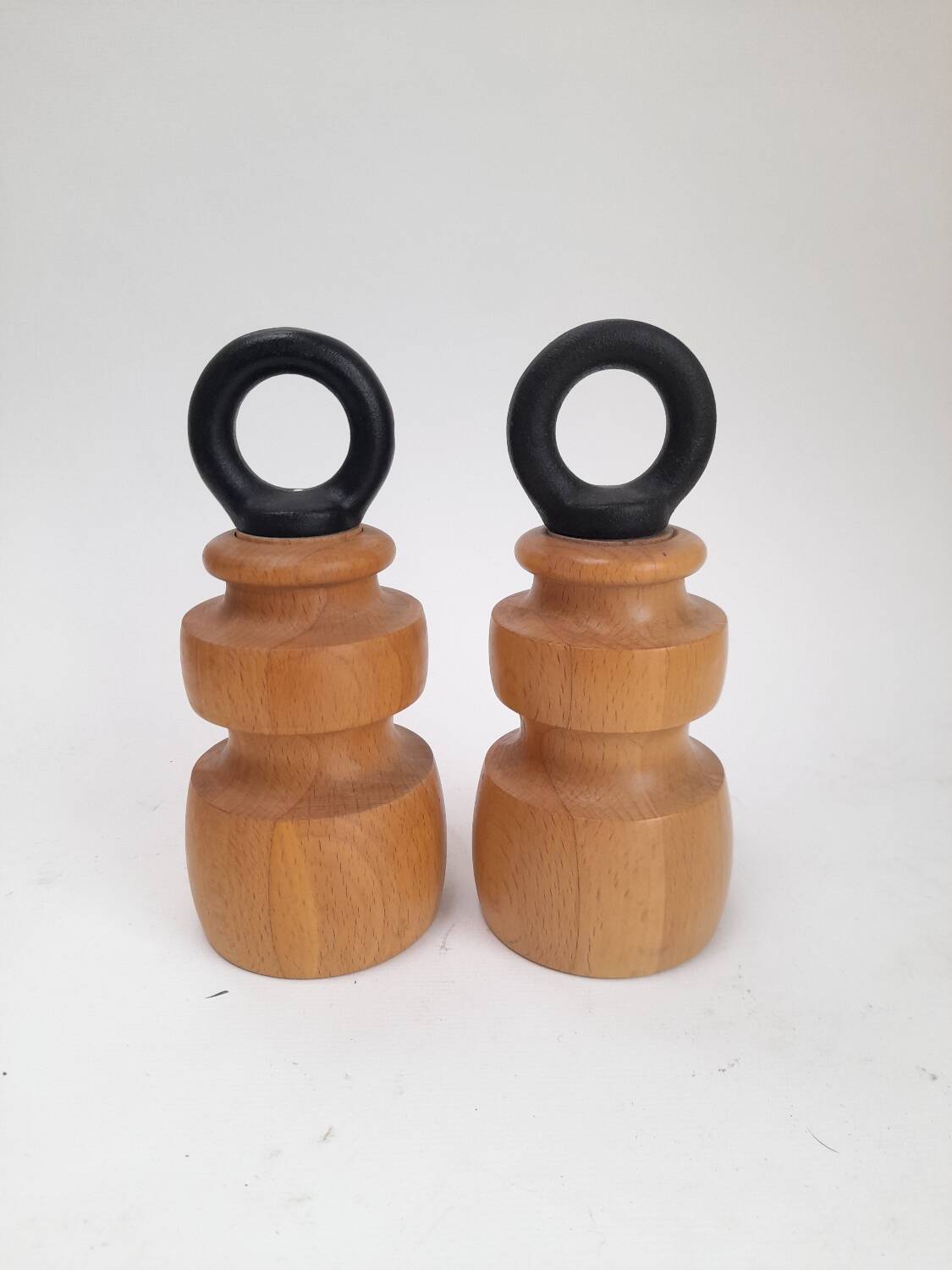 Pair of Richard Nissen Bodum salt and pepper mills.
