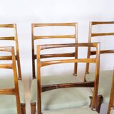 Set Of Six Dining Chairs Made In Rosewood By Sorø Furniture From 1960s