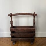 Raw wood review door