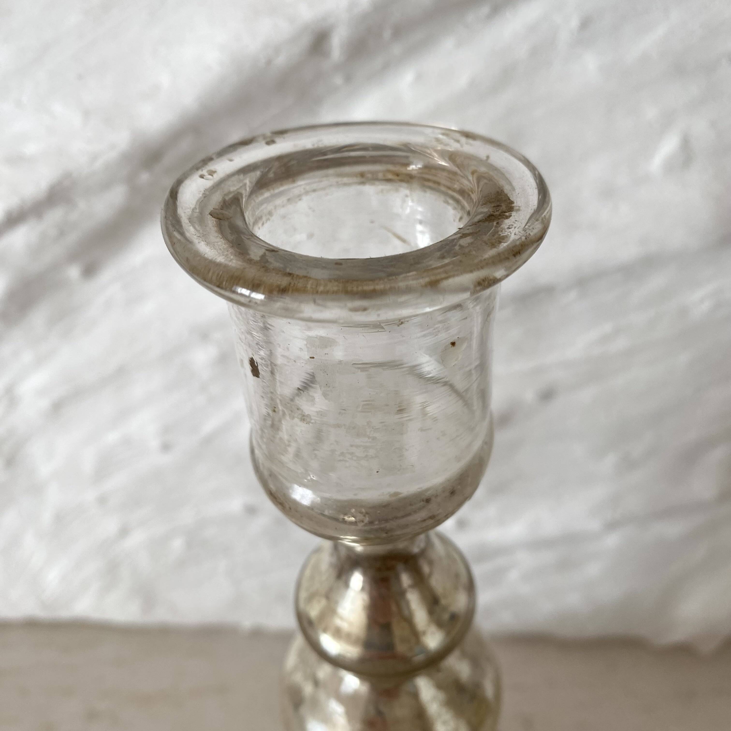 Antique mercury candlestick, 19th-century candlestick.