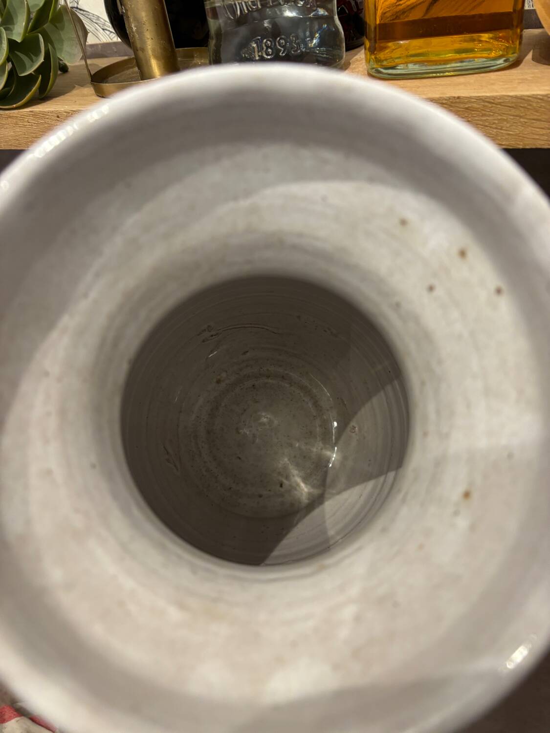 Glazed stoneware vase