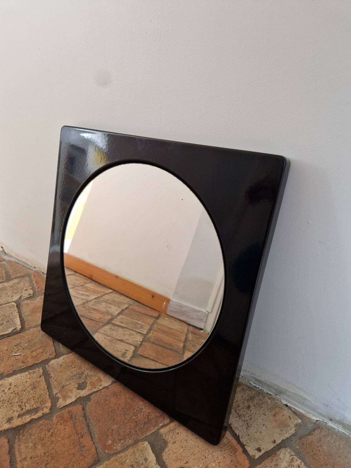 Old 60s Mirror in enamelled sheet metal