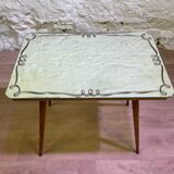 Mirrored side table