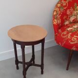 Pair of side tables in solid oak
