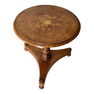 Napoleon era inlaid pedestal table 3