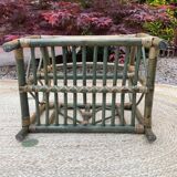 Bamboo magazine rack, 1970s