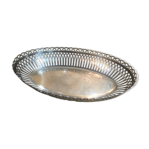 Corbeille à pain en métal argenté