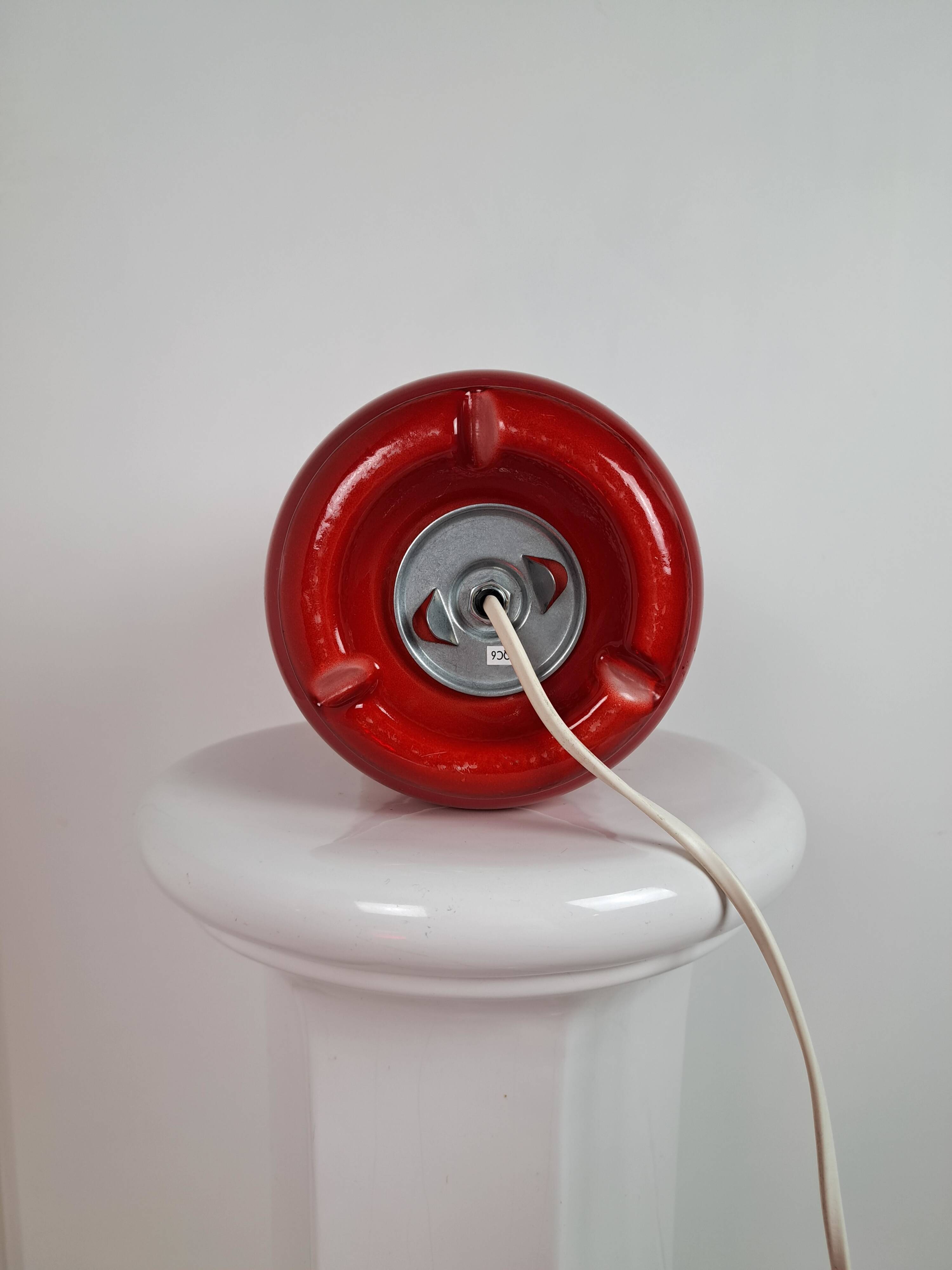 Pair of vintage lykta glass bedside lamps from Ikea 90s
