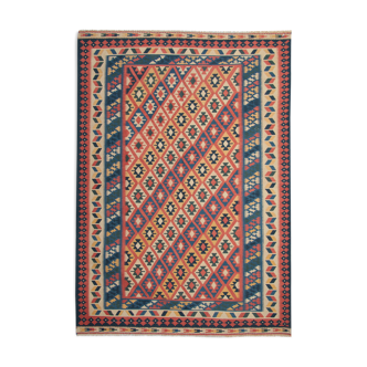 Handwoven afghan kilim, traditional flat weave oriental wool area rug- 173x269cm
