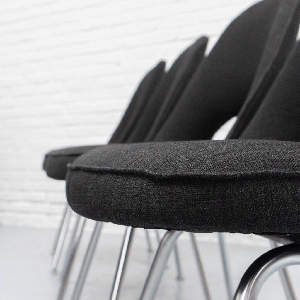 Conference dining chairs set 1970s