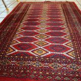 Tapis Vintage Bukhara Ouzbek, Années 1960, Élégance Classique