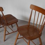 2 american walnut chairs