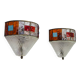 Set of Two Mid-Century Italian Modern Longobard Poliarte Sconces