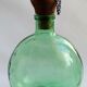 Vintage demijohn wooden cork and chain