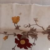 Serving dish, floral decoration, flutes, juice reservoir, English porcelain, Minton