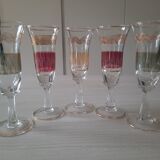 Antique shot glasses