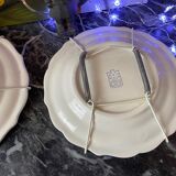 Set of 3 decorative earthenware plates stamped "Gien"