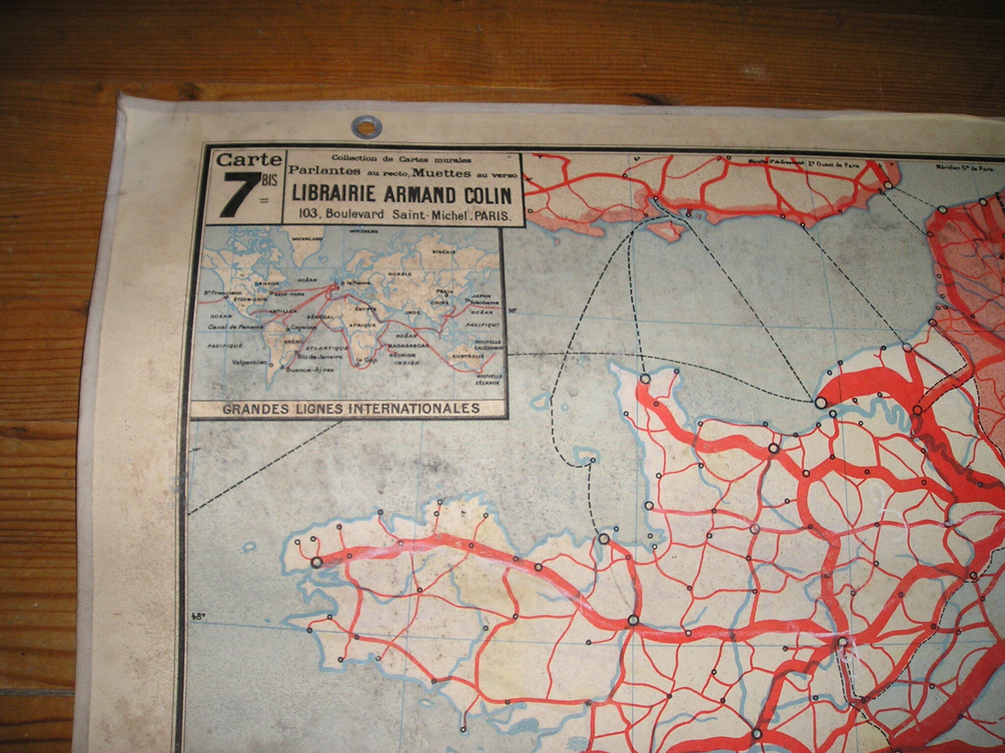 Old School Map Vidal Lablache No.7 and 7bis, Railways