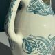 Antique toilet bowl Creil and Montereau Louise ironstone