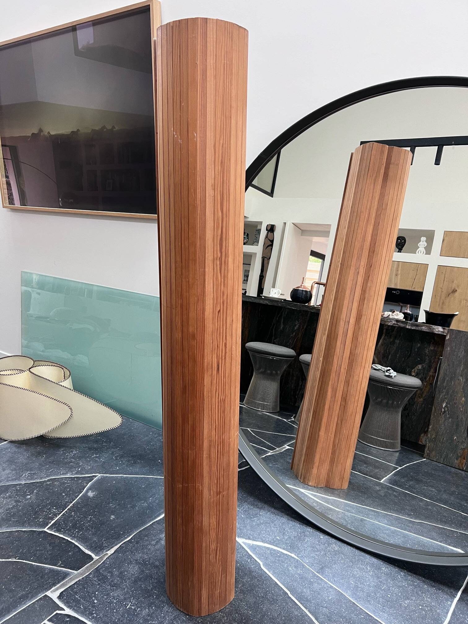 Art deco wooden screen - 1950s