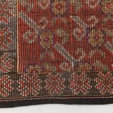 Rug For Living Room Red Turkish Kilim Rug, 151x336Cm