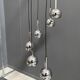 chrome 6 ball sphere lamp 1960s