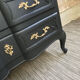 Commode vintage relookée noir