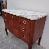 Louis XV Louis XVI rosewood commode, 19th century.