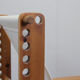 Italian brutalist pine sling chair