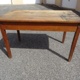 Country farmhouse table with 2 drawers