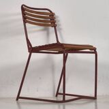 Antique red garden chair (circa 1900).