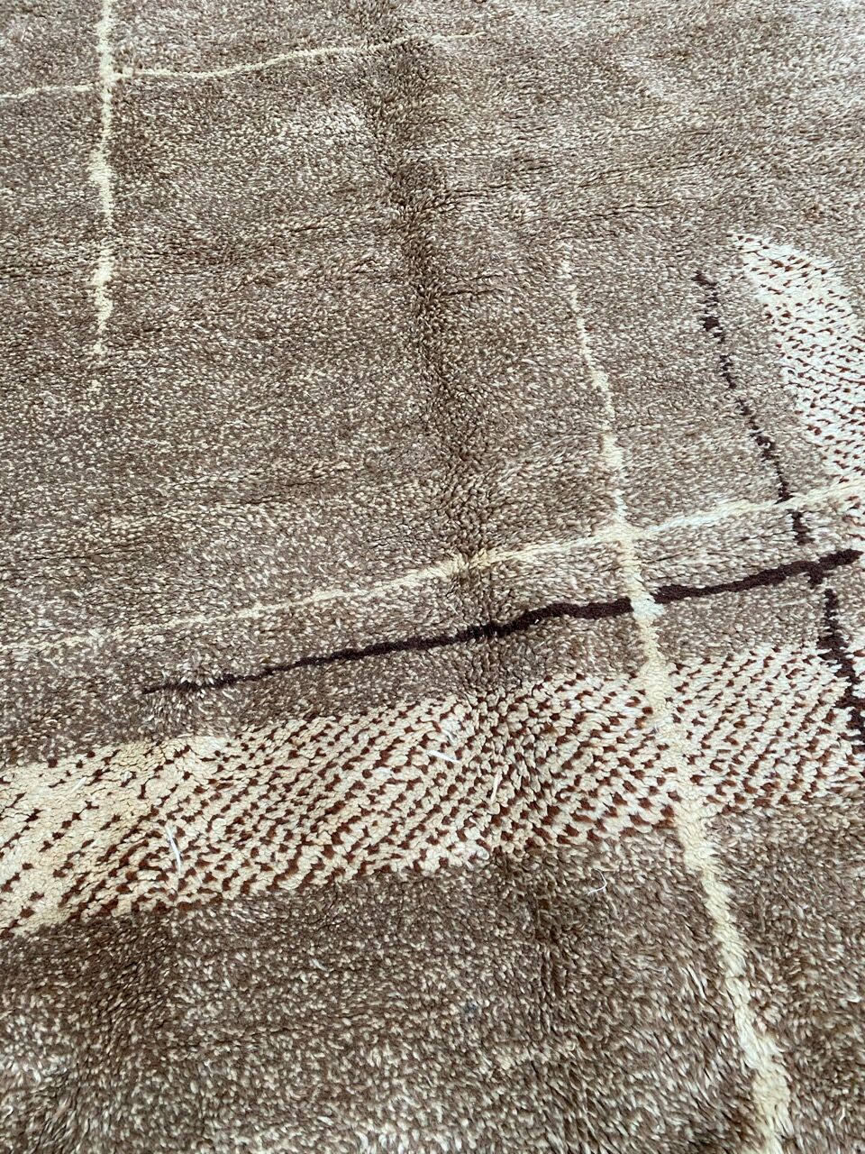 Art deco antique handmade carpet 140x200 cm