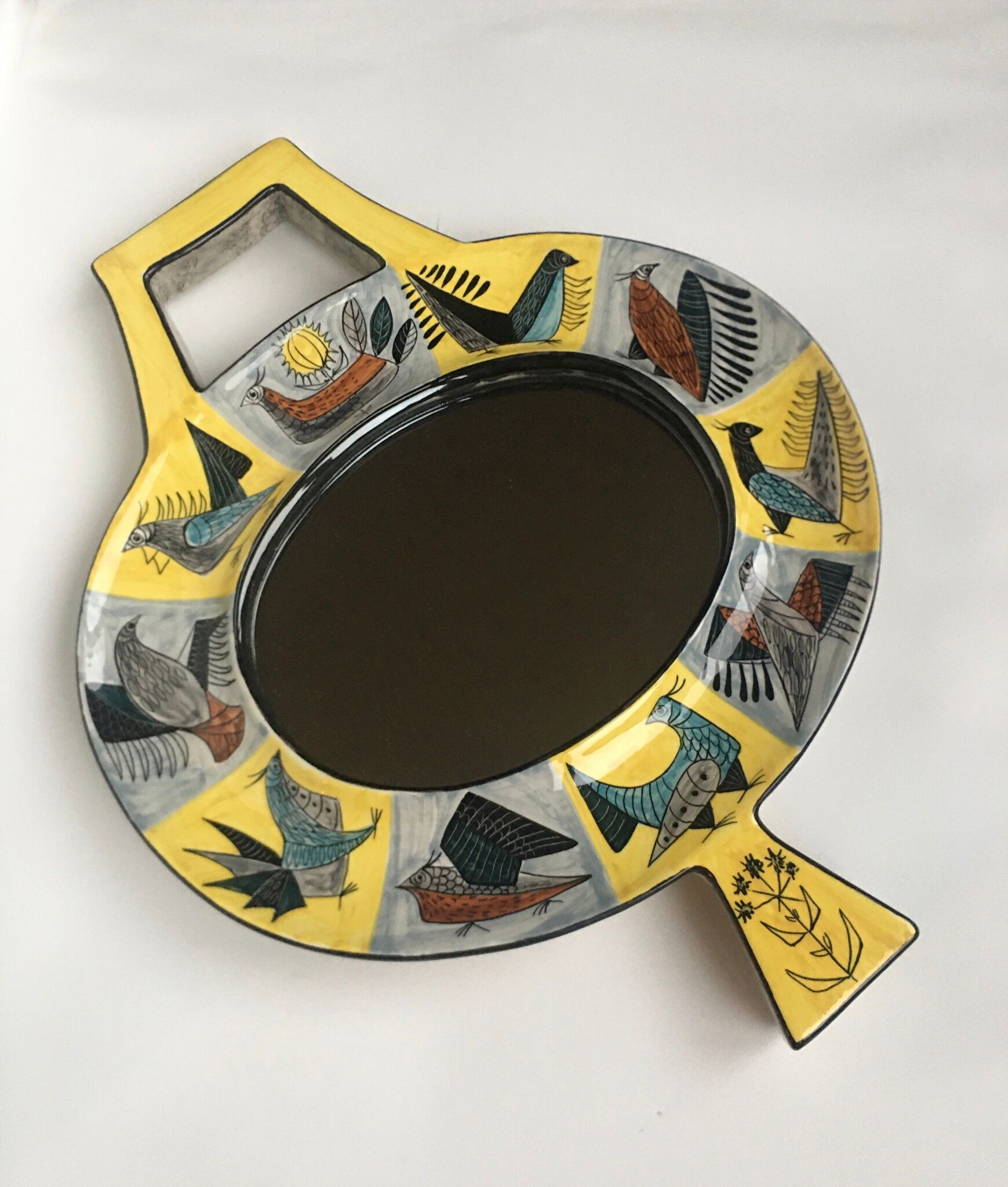 Jean de Lespinasse ceramic mirror