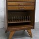 Unique 1960s bedside table with 15 complete games, compass legs, 1960s