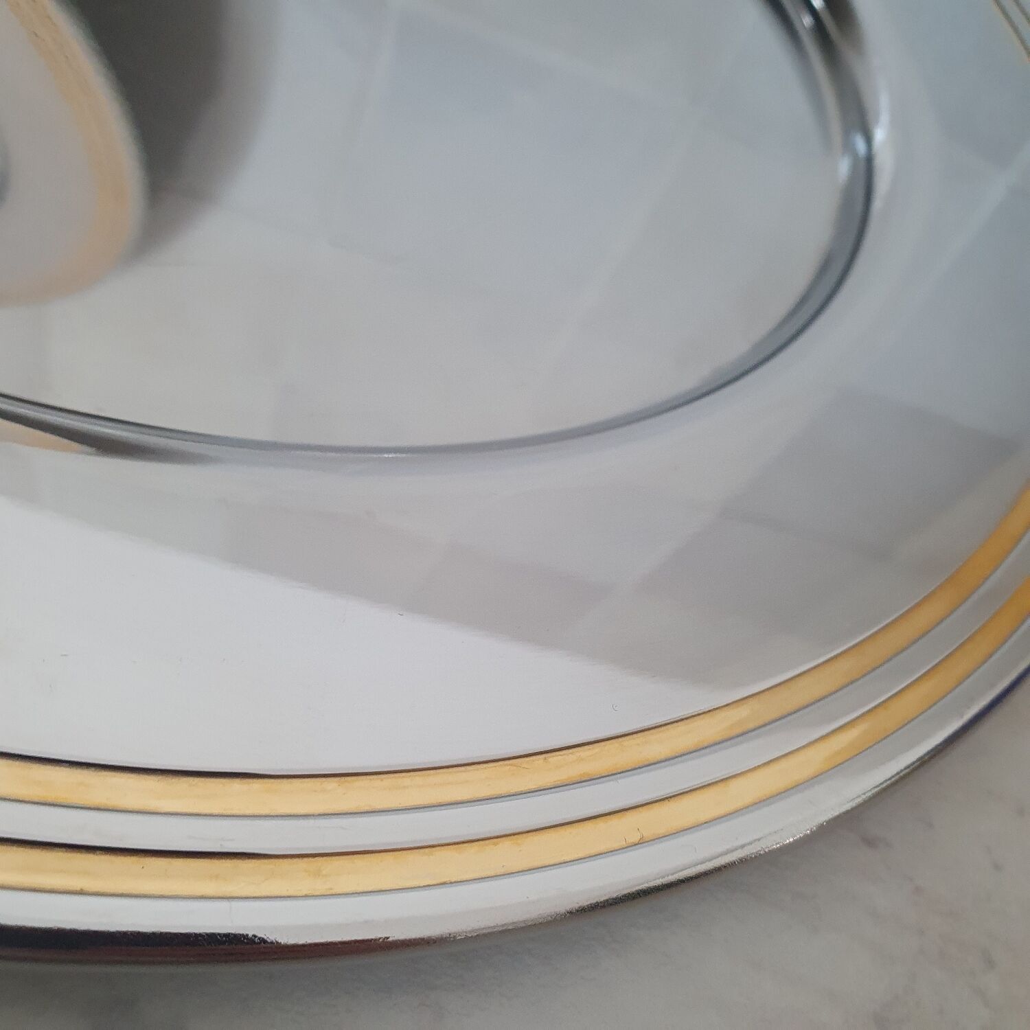 Alessi Ettore Sottsass / 6 large stainless steel presentation plates 18/10