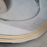 Alessi Ettore Sottsass / 6 large stainless steel presentation plates 18/10