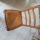 6 cherry wood chairs in Louis XV style